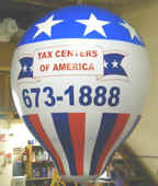 Advertising Balloons - Click here for advertising balloon info & prices.