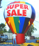 Inflatable Advertising Balloons With Banners