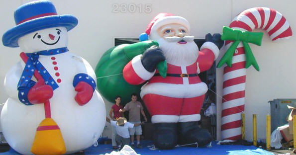 Giant Santa Claus Balloons, Inflatable Santa Claus Balloons, Giant Snowman Balloons,